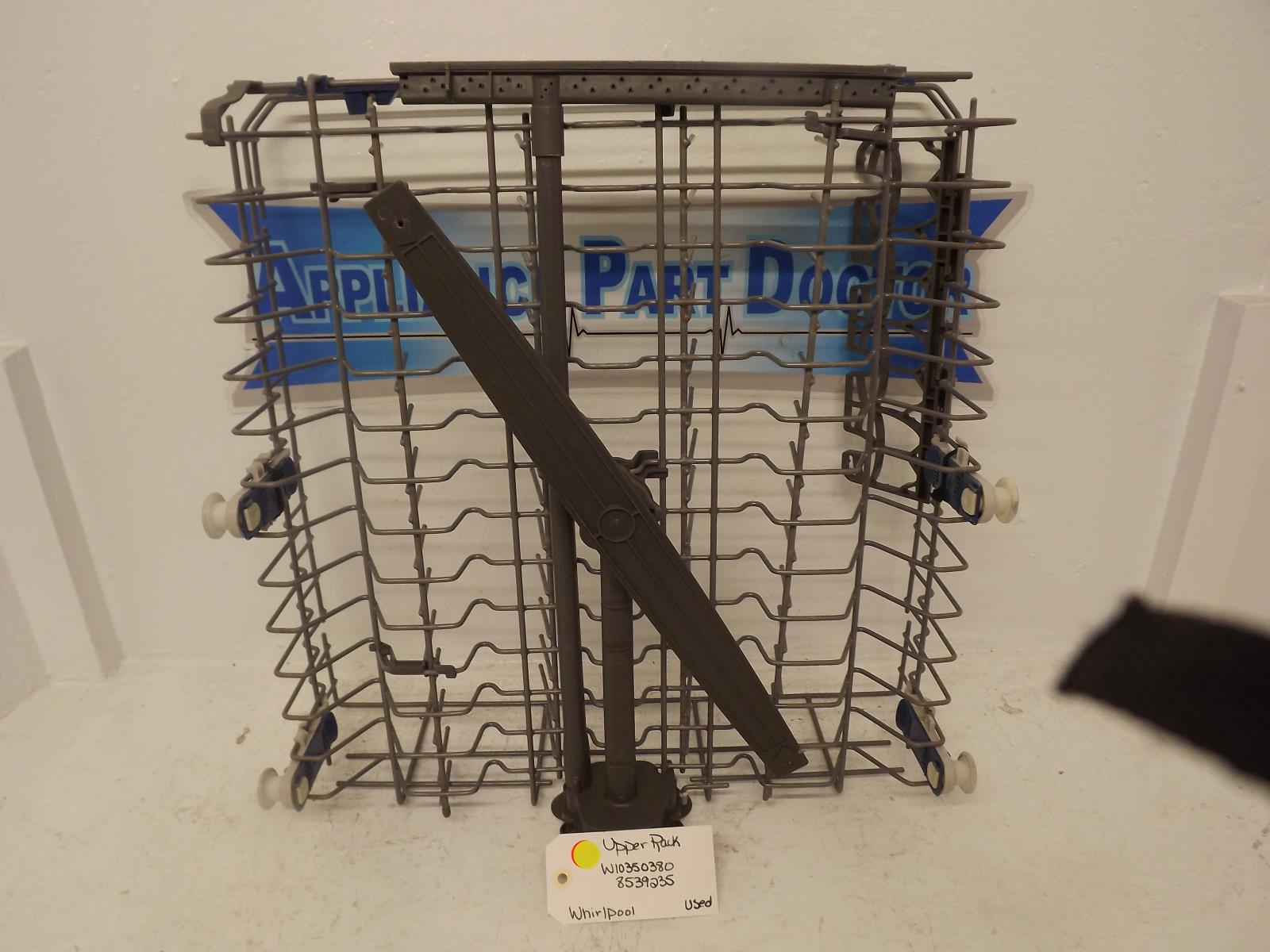 Whirlpool Dishwasher W10350380 8539235 Upper Rack Used Whirlpool Dishwasher W10350380 8539235 Upper Rack Used
